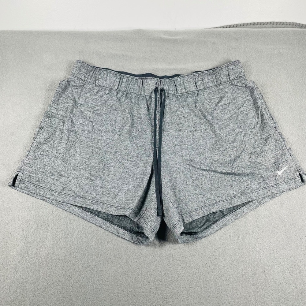 Nike Dri-FIT Running Shorts Athletic Gym Workout Drawstring Gray XL